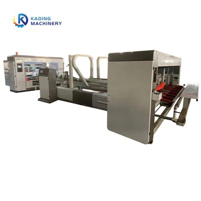 Meaisín Gluer Fillteán Uathoibríoch Líne Díreach le haghaidh Déanamh Bosca Carton